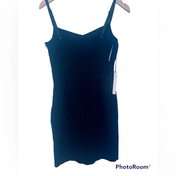 Susana Monaco Black Wool and Genuine Leather Dress NWT Size 4